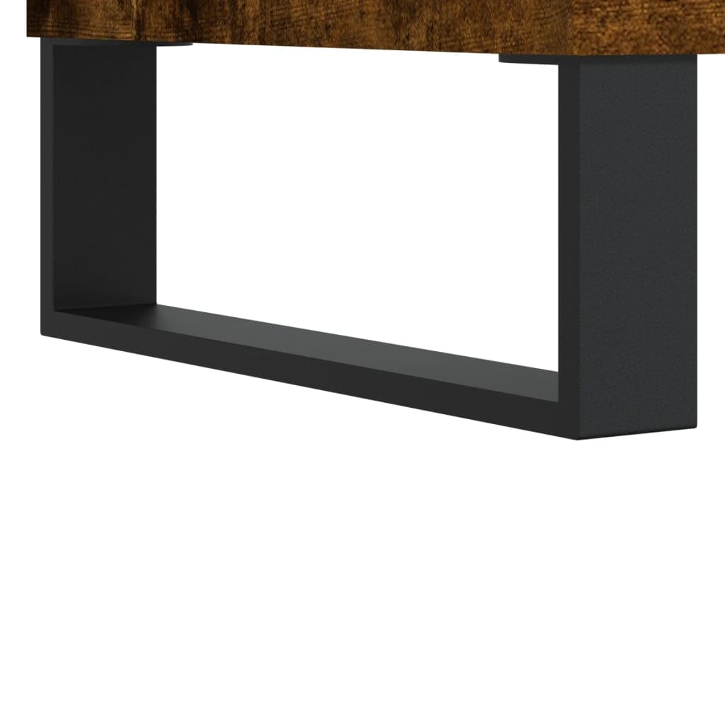 Armadio per dischi in vinile vintage, in legno e ferro, 85 x 38 x 48 cm, stile retrò, per soggiorno e sala musica, grande organizer per LP