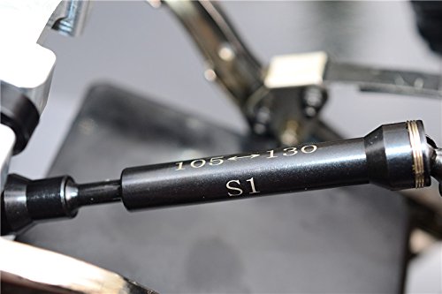 Gmade Crawler R1 Rock Buggy Upgrade Parts Spring Steel Front/Rear Cvd Drive Shaft - 1Pr Set Black #TOP1