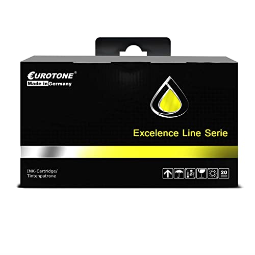 Eurotone Cartucho compatible para Canon MG5750 MG5751 MG5752 MG5753 MG6850 MG6851 MG6852 MG6853 MG7750 MG7751 MG7752 MG7753 sustituye CLI-571Y Y con un 25% más de potencia