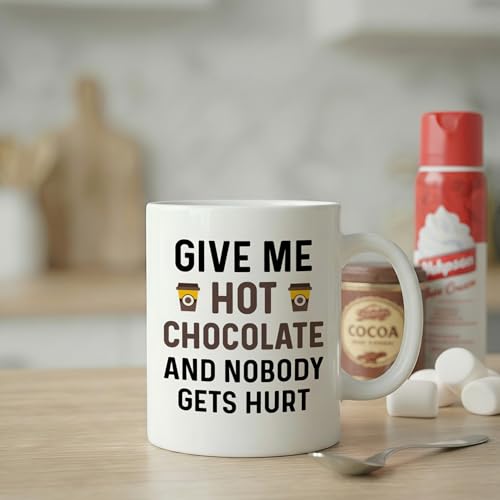 Taza divertida para chocolate caliente 11 oz miniatura 6
