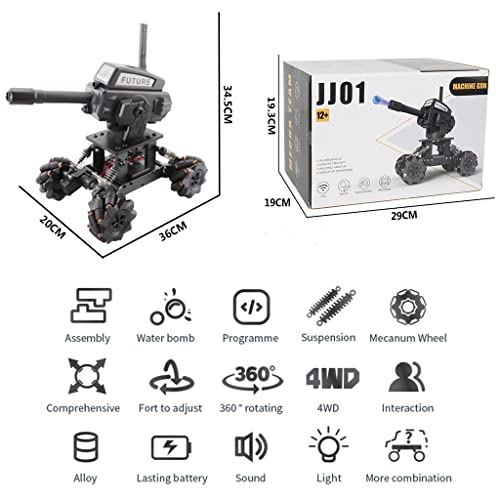 Tooysea Robot Kits|Rc Tank Toys For Boys | 3-In-1 Water Beads | Diy Rechargeable Remote Control Tank Car With 10 Mph 360° Rotating Drifting, Science Kits Age For Boys Girls 8-12 Birthday Gifts #TOP4