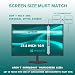 LIHUACHEN 21.5-27 inch Computer Privacy Screen for Widescreen Computer Monitors with 16:9 Aspect Ratio, Anti-Spy and Anti-Glare Filter with Blue Light Blocking (23,8-Zoll-Breitbildmonitor (16:9))