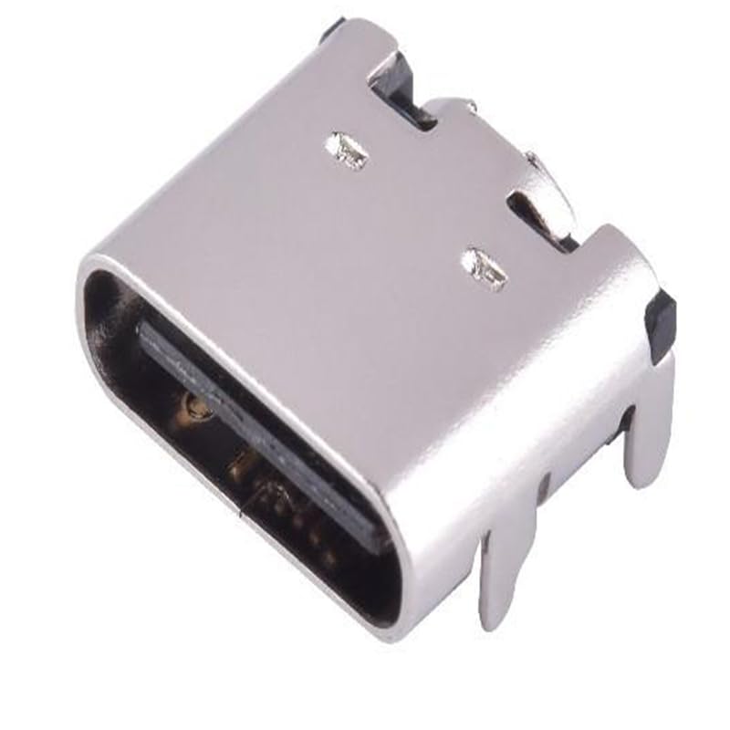 elpart 5A 20V USB 3.1 16 pin Type-C DIP Flat Edge Micro USB Connectors Female Port Jack Tail Plug Socket Electric Terminals - #elPart2334208 (Package: 50 pcs)