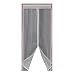 Magnetic Screen Door with Heavy Duty Mesh & Full Frame Stickers,Aopet Hands Free Mesh Curtain,Magic Breeze Door Net, Keep Bugs Out Fly Screen 35"-82" Max White