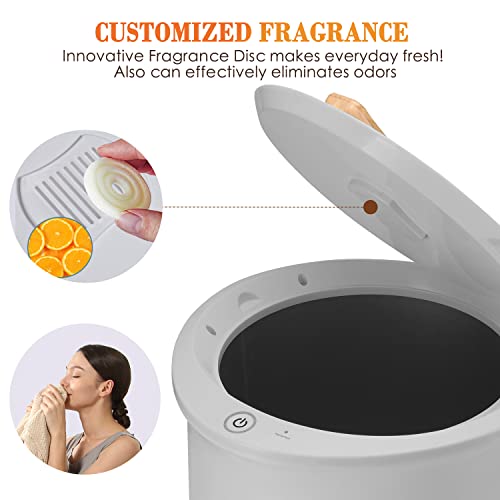 Keenray Bucket Style Towel Warmers, Luxury Bucket Towel Warmer, Large Towel Warmer For Bathroom, Auto Shut Off, Fits Up To Two 40"X70" Oversized Towels, Bathrobes, Blankets, Pj's And More, Grey, Cl1 #TOP3