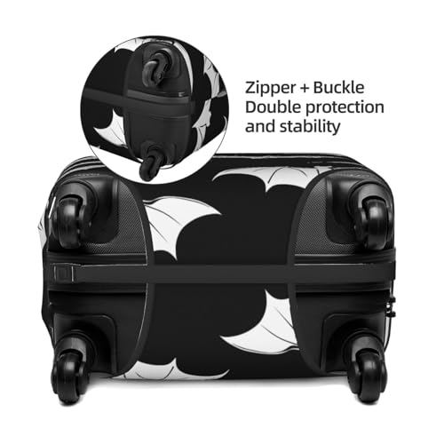 Goth Bats Elastic Travel Luggage Cover, Washable Spandex Suitcase Protector, Anti-Scratch Fits 18-32 Inch4