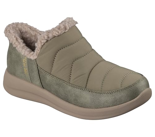 Skechers Skechers Women's COZY ESCAPE - SNOW PUFF Hands Free Slip-Ins, puffer slipper, Olive, 8.5M
