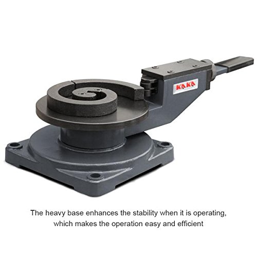 KAKA INDUSTRIAL Rod Bender,Manual Flat Bar Bender Machine for Flat Steel (1.18\"x0.394\"), Round & Square Steel (0.394\"), 3-in-1 Scroll Bender for Workshop, Gates, Fences Metal Bender SBG-30
