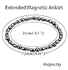 Magnetisches Fußkettchen für Damen,Erweitertes Fußkettchen, lindert Gelenkschmerzen und fördert den Schlaf, 2 Stück,9,45 Zoll, 6mm #1
