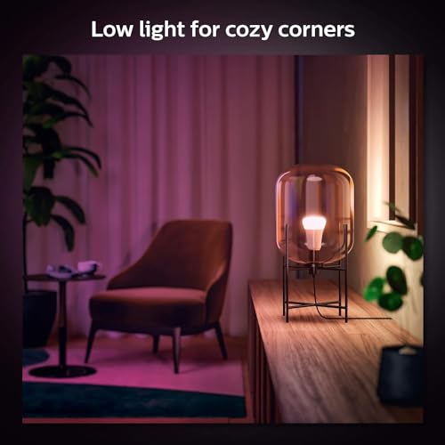 Image of Philips Hue A19 LED Smart Light Bulb - White and Color Ambiance - 60W Indoor Light Bulb - Control with Hue App - Compatible with Alexa, Google Assistant and Apple Homekit - (Pack of 6)