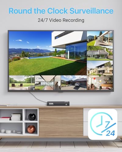 Image of ZOSI 4K PoE Home Security Camera System, 8pcs 5MP Wired Outdoor Indoor Surveillance IP Metal Cameras, Night Vision, Person Vehicle Detection, 8 Channel 8MP NVR with 2TB Hard Drive for 24 /7 Recording