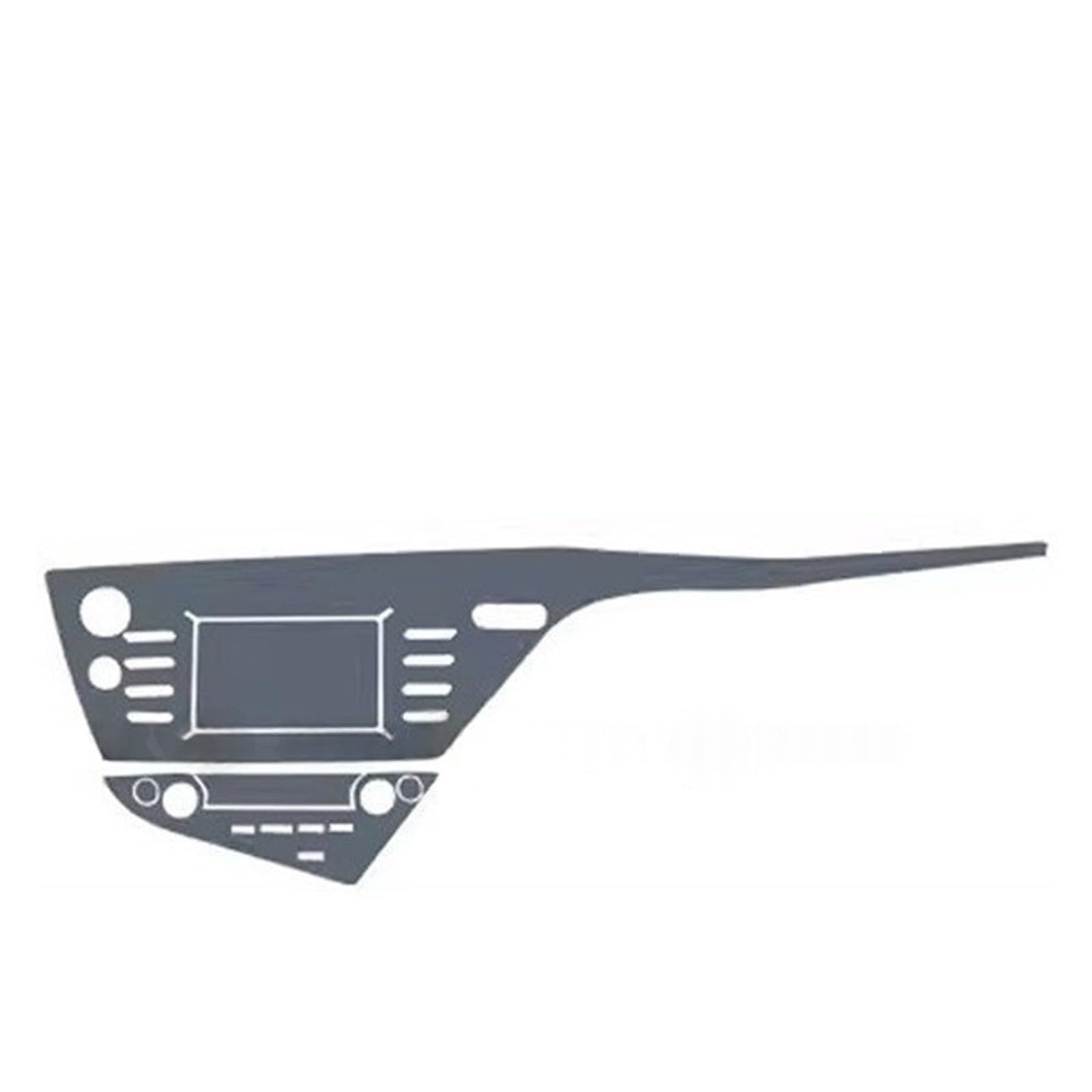 Precorte Interior del coche PPF película protectora de pintura consola cero transparente mate TPU para To&yota Camry 2018-2020 Película protección tableros