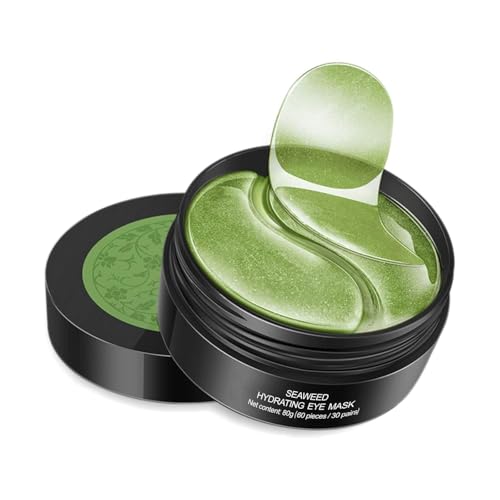 Seaweed Collagen Under Eye Patches, Summer Cool Eye Patches – 60 Pcs for Puffy Eyes, Wrinkles, Dark Circles | Hydrating Eye Mask for Skin Tightening & Eye Brightening