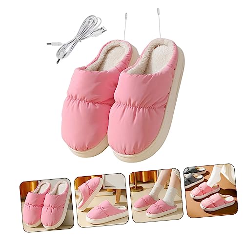 Calentador de pies USB GALPADA en forma de zapato rosa miniatura 3