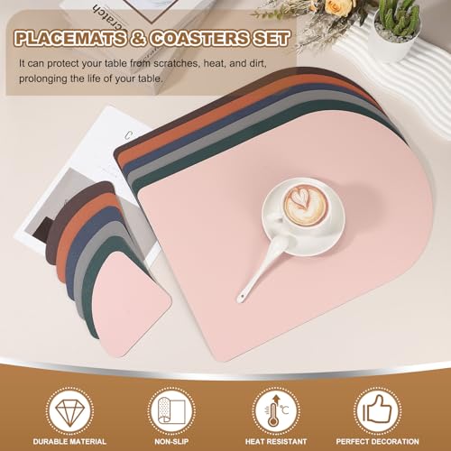 Set de table synthétique imperméable résistant huile chaleur x2