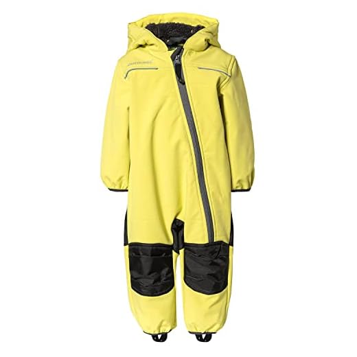 Outburst - Baby barn pojkar softshell-overall snödräkt fodrad vattentät 10 000 mm vattenpelare andas vindtät, lime – 1441161