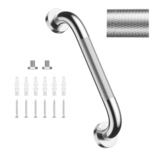 supregear Barre d'Appui pour Salle de Bain, Barre Antidérapante pour Douche, Barre de Sécurité pour Seniors et Handicapés, Poignée Murale pour Douche, Acier Inoxydable 304 Ø 32 mm, 40 cm