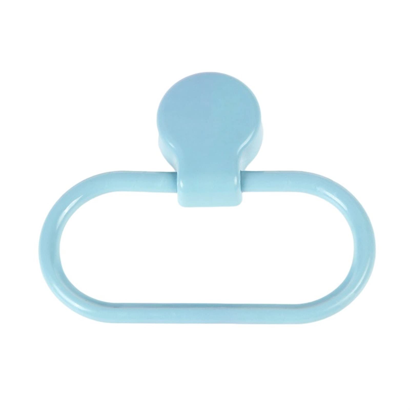 Anello di asciugamano auto adesivo con ganci a parete a parete rastrellino per bagno e perforazione da cucina Installazione gratuita Blu Avvito sul design LWX