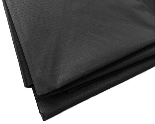A-Express Ripstop Wasserdicht Stoff Material 3.8oz Draussen Abdeckung Zelt Kissen Schwarz 1 Metre (100cm x 150cm)