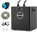 BAOSHISHAN Aquarium Chiller 79 gal, 1/3 HP Water Cooler, Special Quiet Design Refrigeration Compressor for Hydroponics, Axolotl, Coral Reef, Fresh & Salt Fish Tank (79gal/300L)