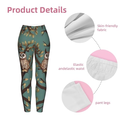 Leggings de compresión suave de alta densidad con estampado textil botánico 6