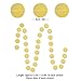 Gold Glitter Paper Garland Circle Dots Hanging Decor Party Supplies - 2'' Diameter - 13.8 Feet ( 2Pcs )