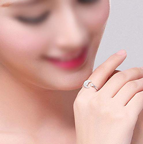 Bague lune et étoile ajustable pour éviter les erreurs de taille de doigt - 5