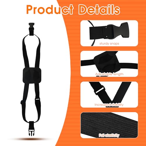 Image of Elastic Luggage Strap with Hooks, The Perfect Travel Must-Have Suitcases Companion, Ultimate Luggage Straps for Suitcases,Travel Must-Have for All Adventurers, Stretchable Luggage Straps(1Black)
