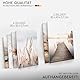 Novart Wandbilder Set Natur See Boho Beige - KEIN EXTRA RAHMEN BENÖTIGT - Modern Deko - Wohnzimmer Schlafzimmer Flur N029263a