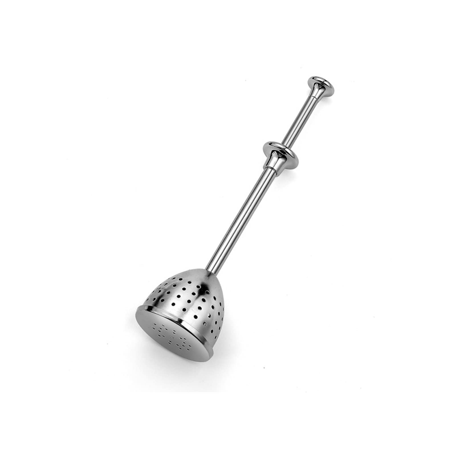 Colador de té portátil, herramientas de cocina para el hogar, infusor de acero inoxidable, fácil de limpiar, retráctil, reutilizable, mango largo