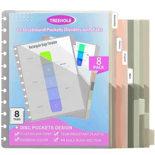 Intercalaire de poche à 11 disques pour reliure Tul