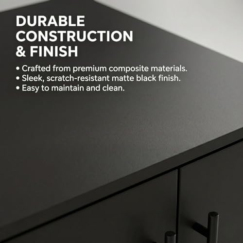 Image of FFO Wardrobe with 2 Doors & 2 Drawers | Multi-Purpose Wardrobe Organizer with Shelves | Engineered Wood Cupboard for Living Room, Bedroom & Office | Modern Sideboard Storage Unit DIY.