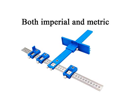 Power Tools Punch Locator, Drill Guide Sleeve Cabinet Hardware Jig/Template Wood Drilling Dowelling