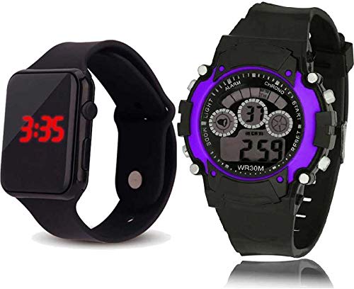MRPOINT Digital Watch Treading Collection Led Smart Digital Watch for Boys and Kids 2 Watch Combo sat for Boys and Girls - Black Digital Watch and (Blue Ring Watch) - for Boys & Girls (Blue) (B08ZM4366Y) Amazon Price History, Amazon Price Tracker