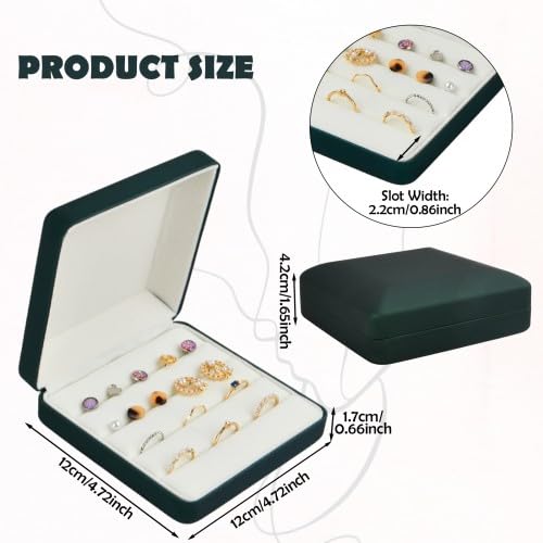 Small Jewelry Box For Women Girls, PU Leather Travel Jewelry Organizer Case, Portable Jewellery Storage Holder Display For Ring Earrings Necklace Bracelet Bangle Watch Men Kids Gift, Pink