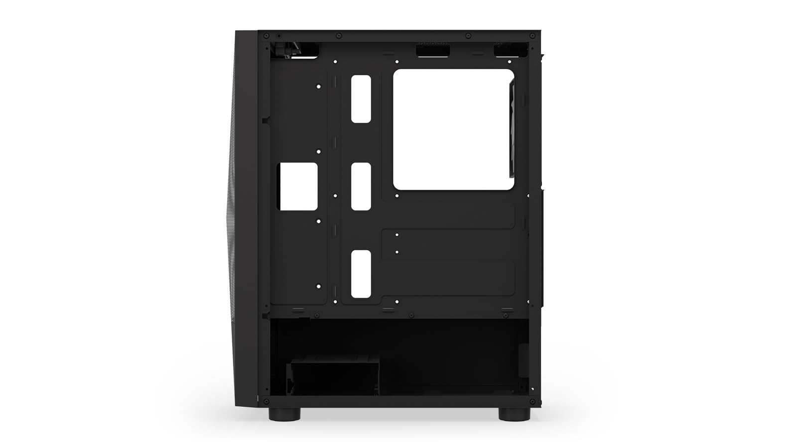 KRUX Vako ARGB, Obudowa PC ATX, okno ze szkła hartowanego na zawiasach, 3 wentylatory RGB (2x140mm, 1x120mm), struktura Mesh, USB 3.0, wsparcie AIO 240mm, GPU do 310mm, czarna