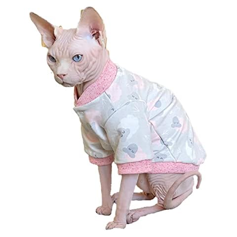 Sphynx Katze Winter Kleidung Muster Baumwolle Mantel Cover