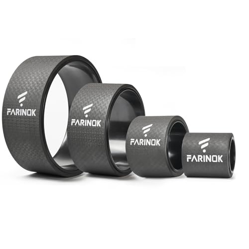 Yoga Wheel for Back Pain Relief, Back Roller Wheel with Extra Cushion, Wider & Thickest Foam, Stretches and Strengthens Core Muscles