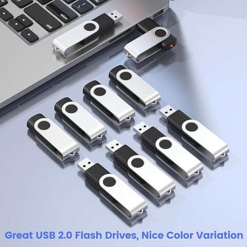 128MB USB Stick 100 Stück, ABLAZE USB 2.0 Speicherstick Memory-Stick 100er Pack 128 MB Pendrives(schwarz)
