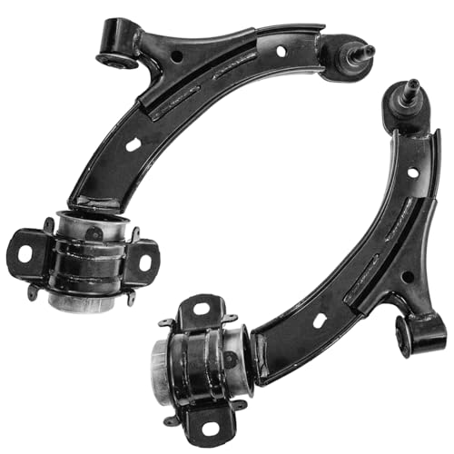 Image of Detroit Axle - 8pc Front End Suspension Kit for Ford 2010 Mustang 2 Lower Control Arms with Ball Joints 4 Inner Outer Tie Rod Ends 2 Boots Replacement