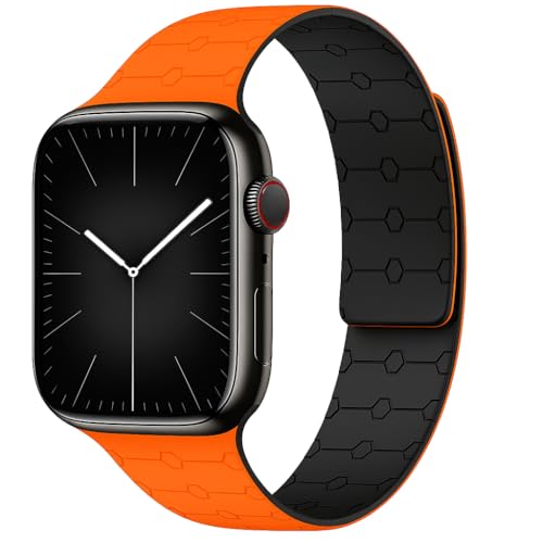Image of Velour Silicone Watch Strap Compatible with Apple Watch 41mm, 40mm & 38mm, for iWatch Series SE, SE2,10 9, 8, 7, 6, 5, 4, 3 -Sport Loop for Men & Women(Watch Not Included)