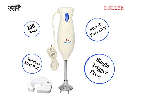 Image of DOLLER 200-Watt Portable Hand Blender (White)