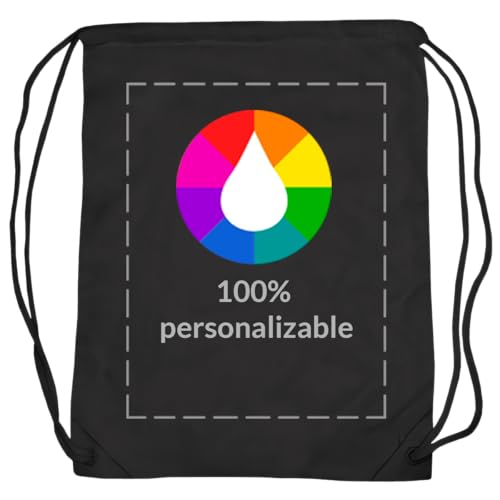 Bolsa de cuerdas Personalizada · Personalizable a todo color con tu logo, dibujo, frase o foto preferida. Para gimnasio, colegio, excursión, viaje, senderismo, acampada. Unisex