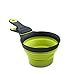 Dexas Popware for Pets Collapsible KlipScoop, 1/2 Capacity, Gray/Green