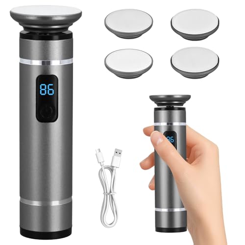Lima Electrica Pies Durezas Recargable Limador de Durezas Electrico Lima de Pie de Nano-vidrio Quitadurezas de los Pies Profesional Removedor de Callos Eliminar Quita Durezas para Pies Muertas (Gris)