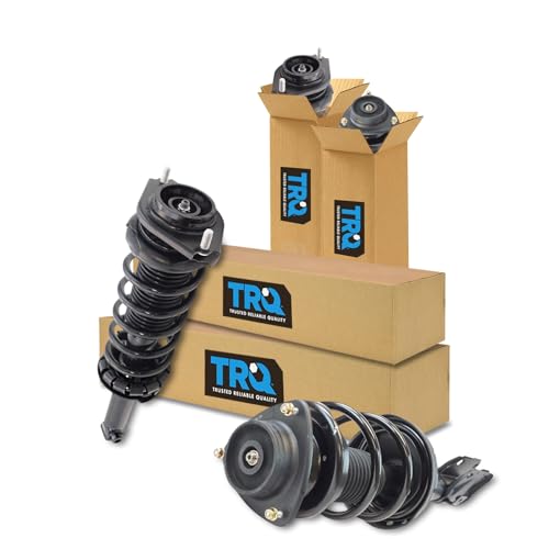 Image of TRQ Front and Rear Strut & Coil Spring Assembly Set Driver & Passenger Sides Compatible with 09-13 Subaru Forester