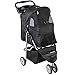 VIVO Three Wheel Pet Stroller, for Cat, Dog and More, Foldable Carrier Strolling Cart, Multiple Colors (Black)