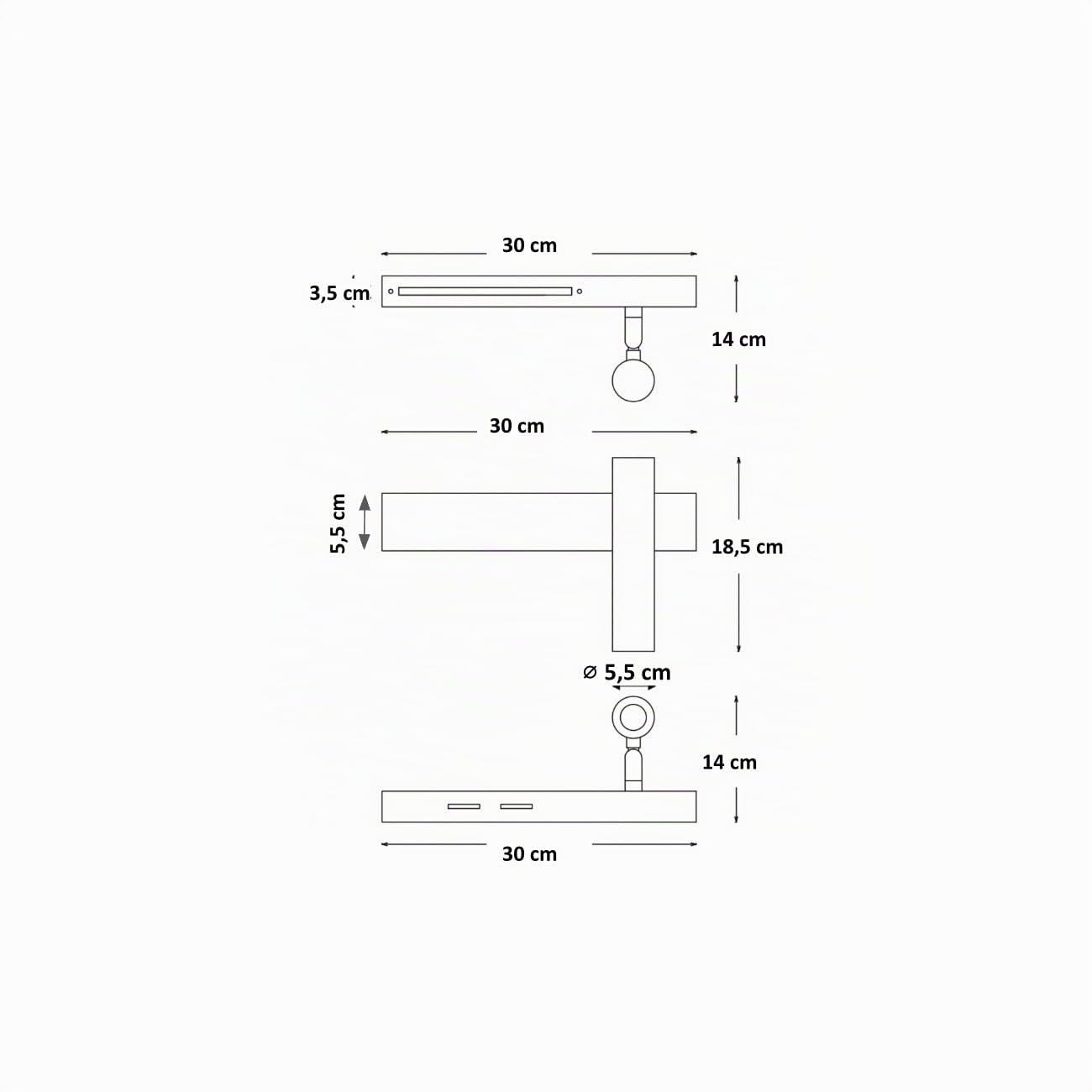 KOSILUM - Applique laiton tête de lit liseuse droite - Lodvi - DROITE - Lumière Blanc Chaud Eclairage Salon Chambre Cuisine Couloir - - 1718 lm - LED intégrée - IP20