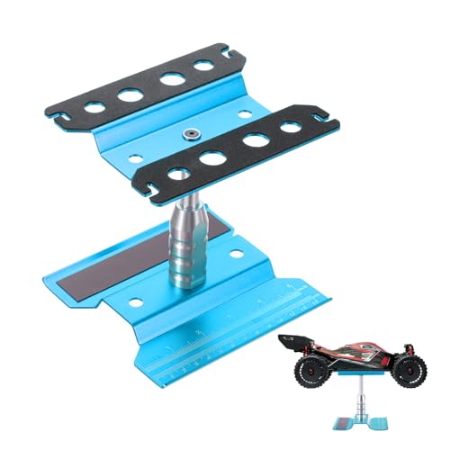 Support de travail voiture RC en aluminium bleu ciel pour réparation 1/8 1/10 1/16