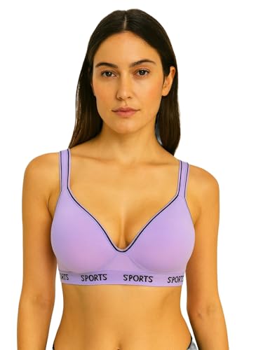 Viola's Secret Women Bras 6 Pack of Cotton Sports Bra B Cup C Cup and D Cup2